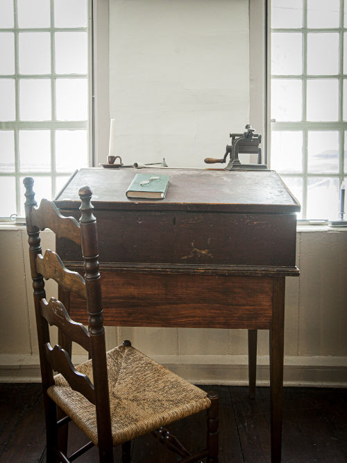Traveling desk in Dwight Derby House