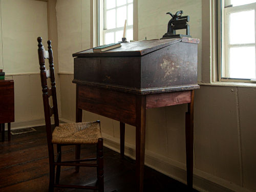 Traveling desk in Dwight Derby House
