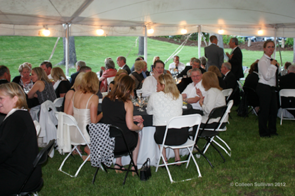 People at tables for Gala, 2012